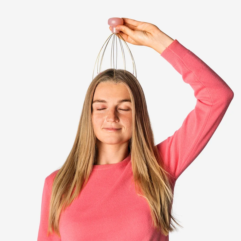 Gold head massager