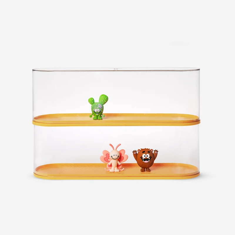 Stackable storage box for toy collections - 10 x 32 cm