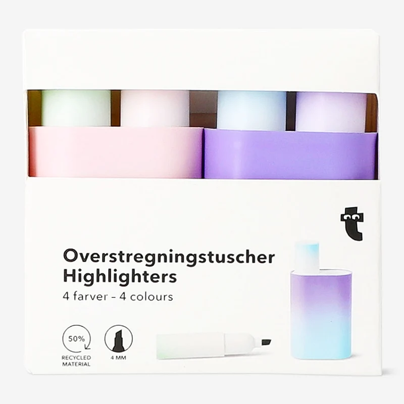 Gradient highlighters - 4 pcs