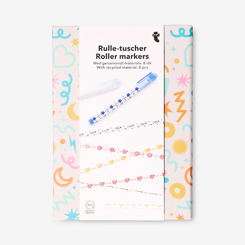 Roller markers - 8 pcs