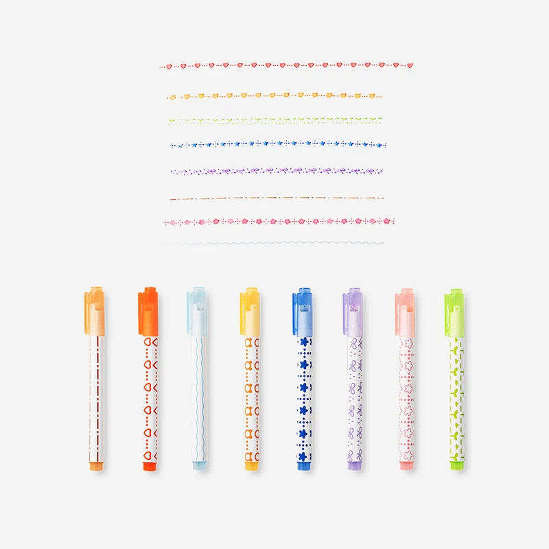 Roller markers - 8 pcs