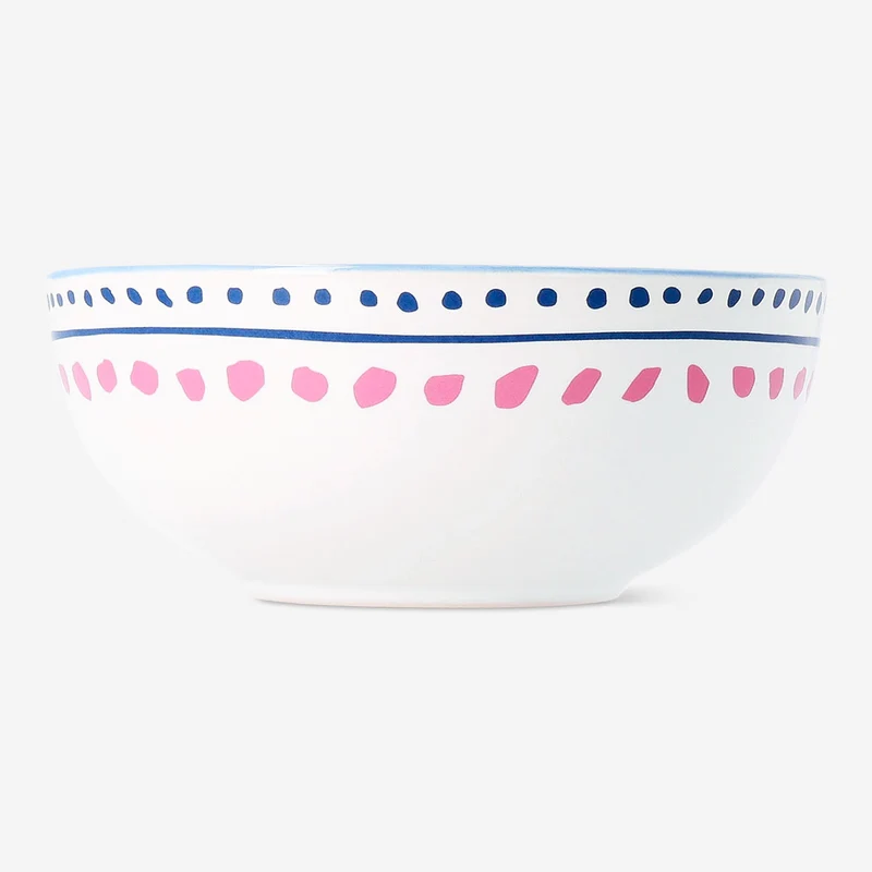 Ceramic bowl with dots and seashell - 12 cm