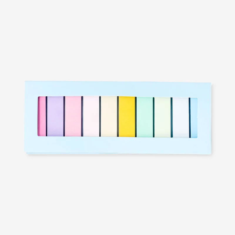 Multi coloured page markers