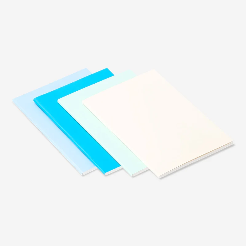 A6 solid colour notebooks - 4 pcs