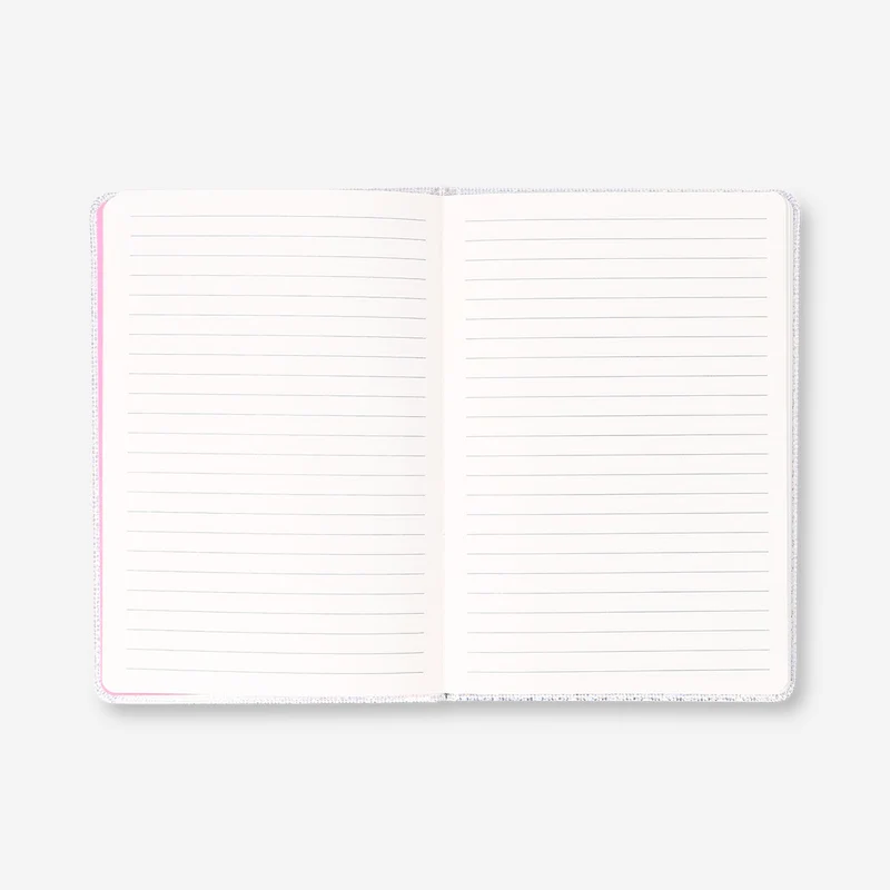 A5 holographic notebook with heart