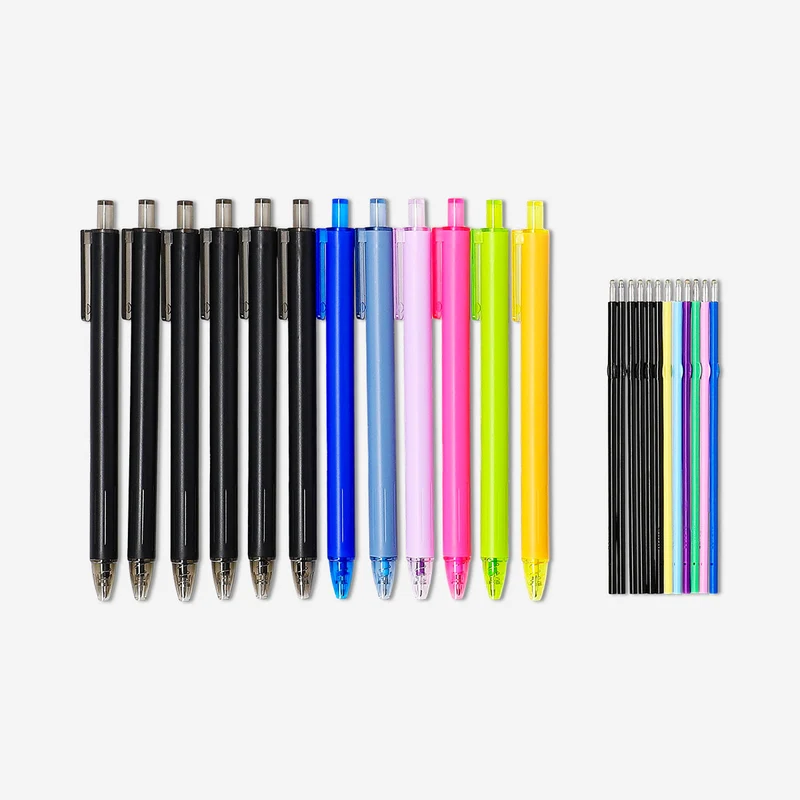Ballpoint pens with refills - 12 pcs