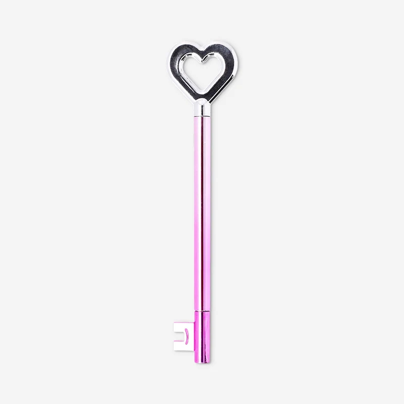 Ballpoint pen - Pink and silver key