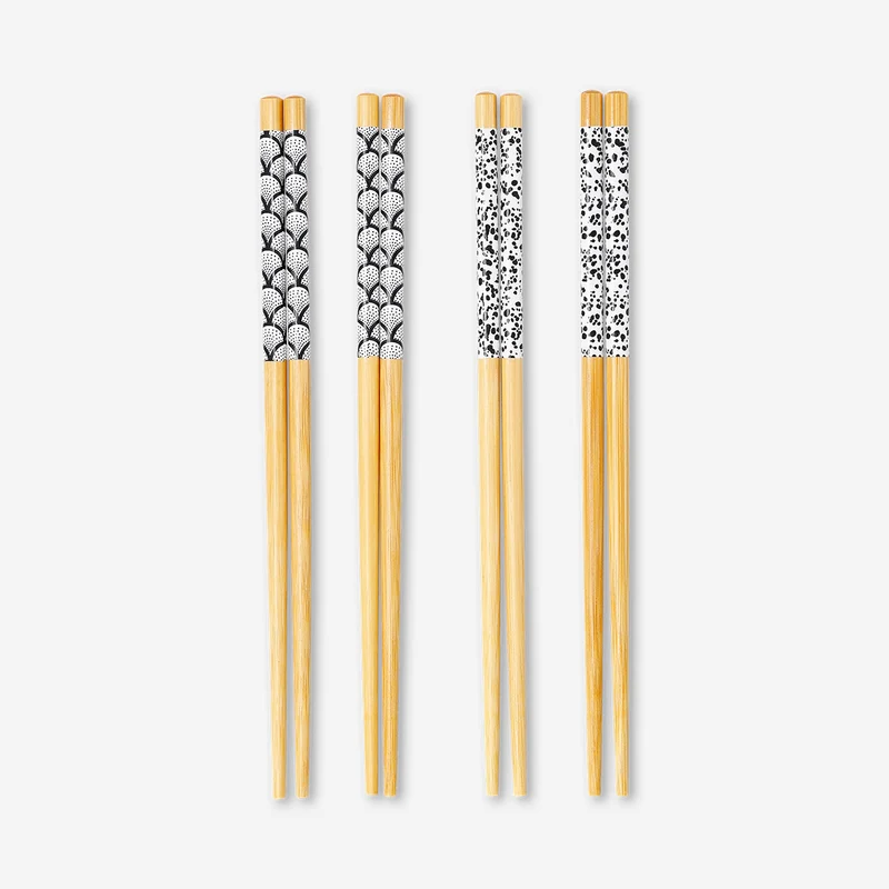 Chopsticks with print - 8 pcs