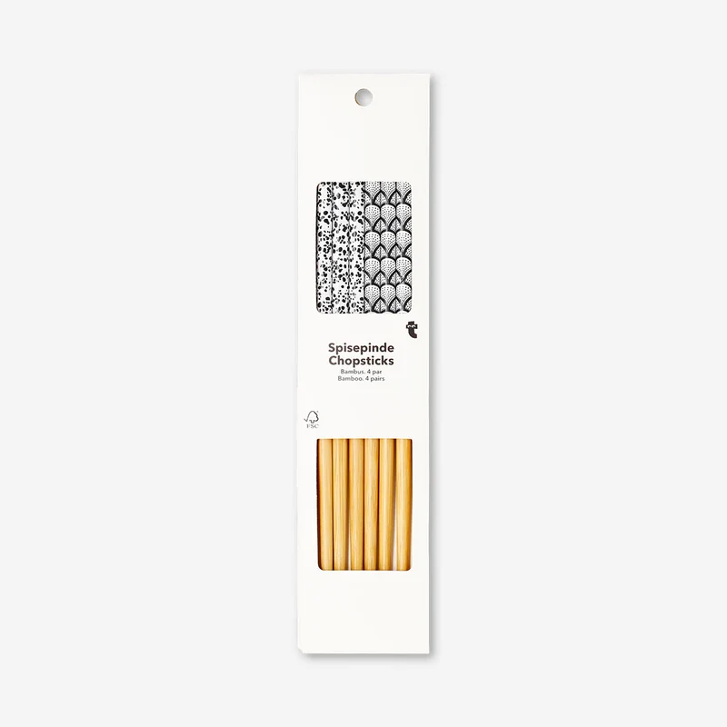 Chopsticks with print - 8 pcs