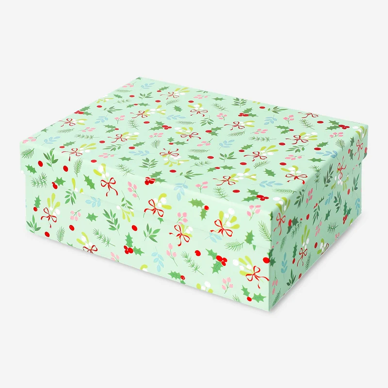 Gift box - Christmas branches - 21x16 cm