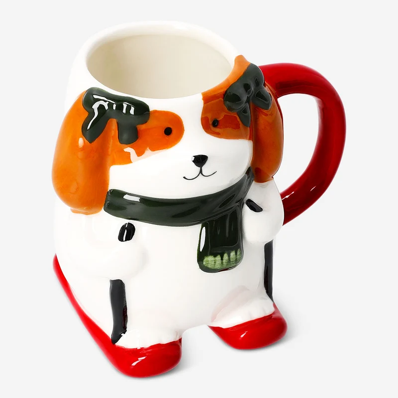 Skiing dog mug - 400 ml