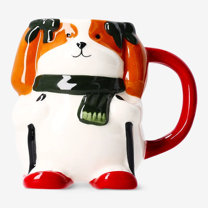 Skiing dog mug - 400 ml