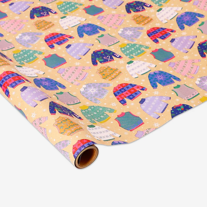 400 cm craft wrapping paper - Christmas sweaters