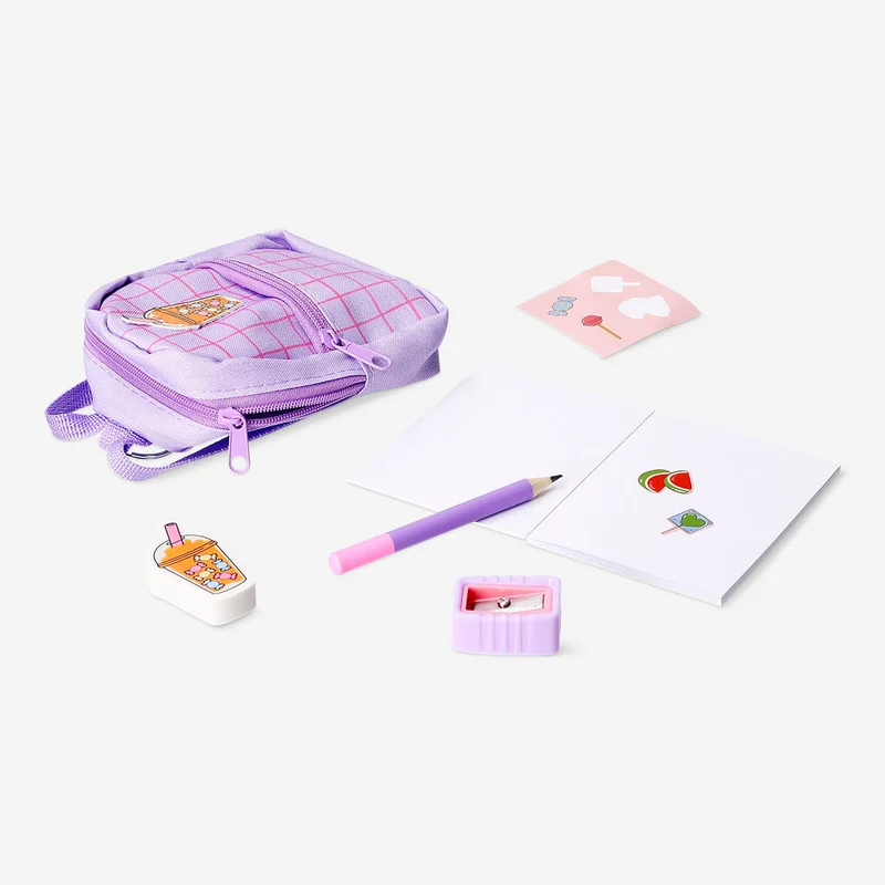 Stationery kit - Mini backpack candy themed