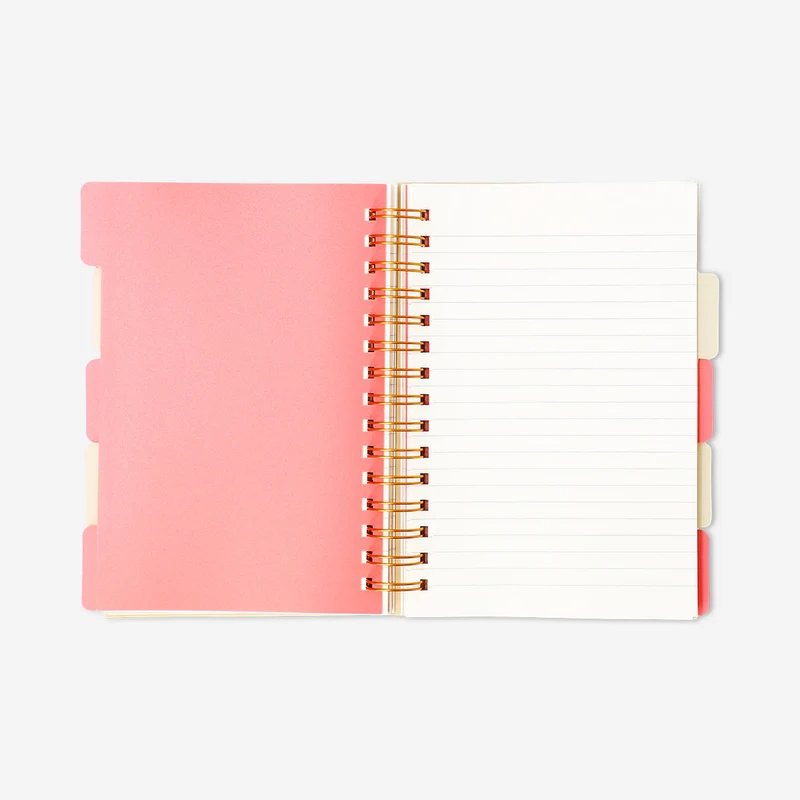 A5 notebook with dots and page markers