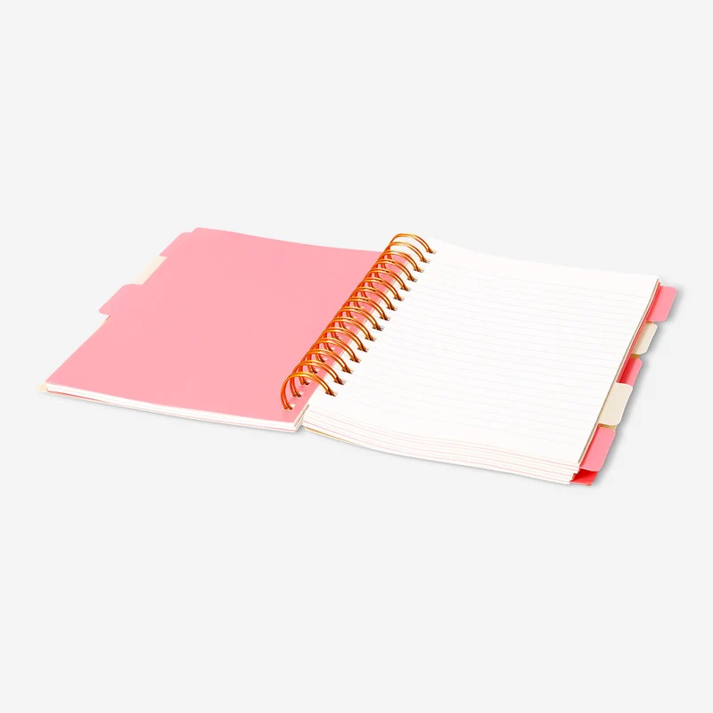 A5 notebook with dots and page markers