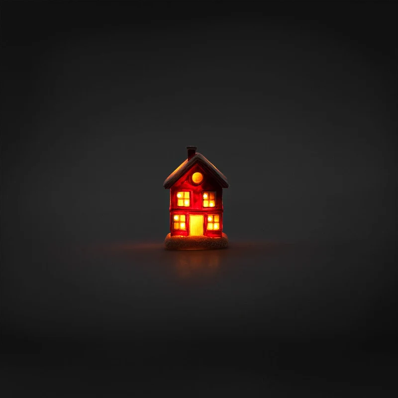 Houses. With light