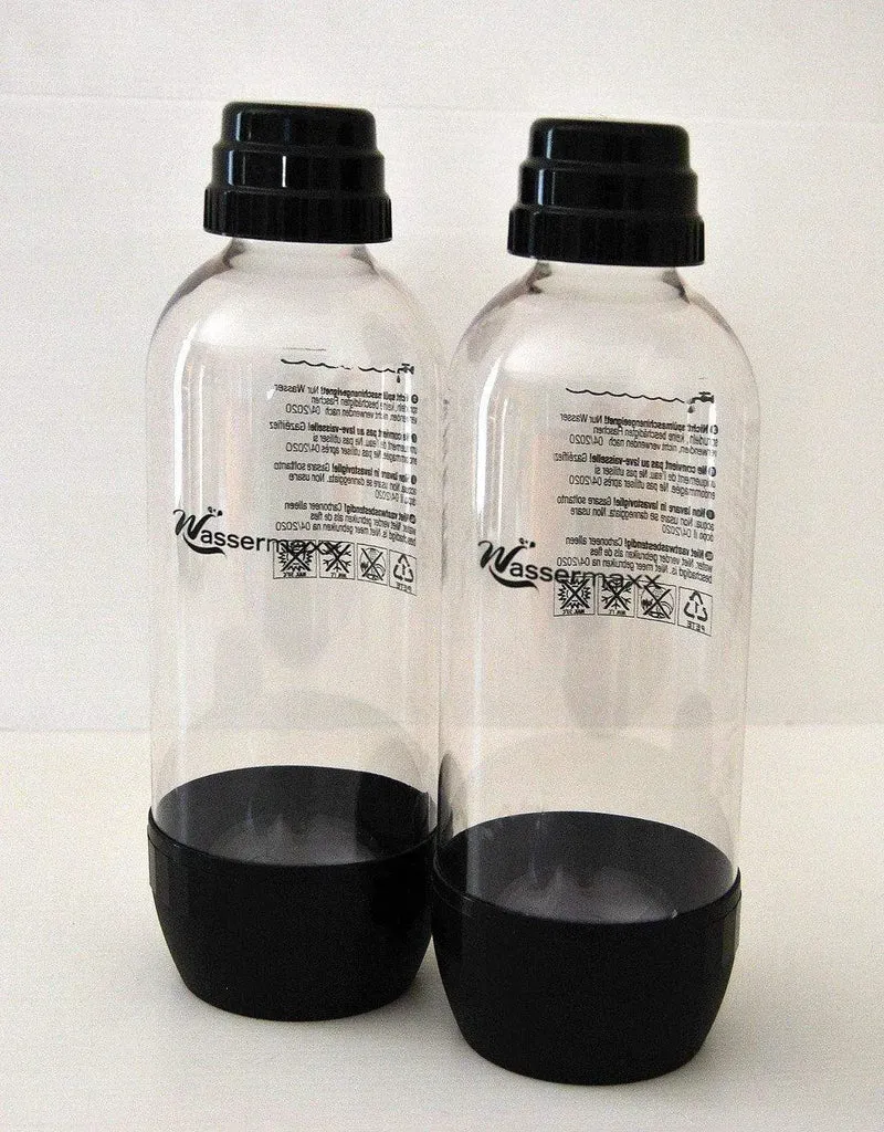 Confezione 2 bottiglie per gasatore Wassermax attacco baionetta