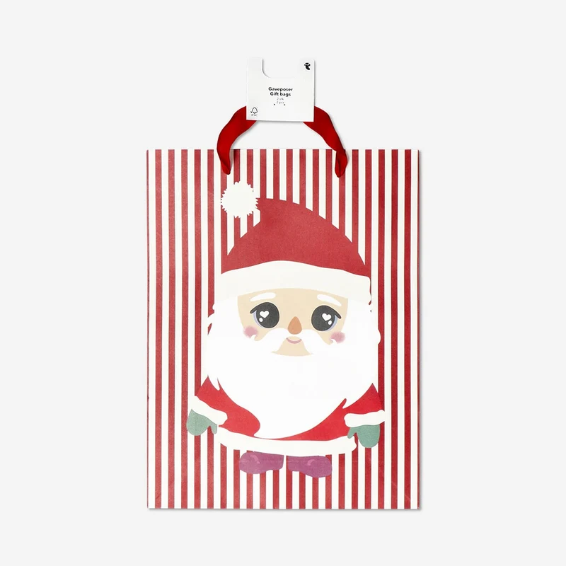 Gift bags with Christmas icons - 2 pcs