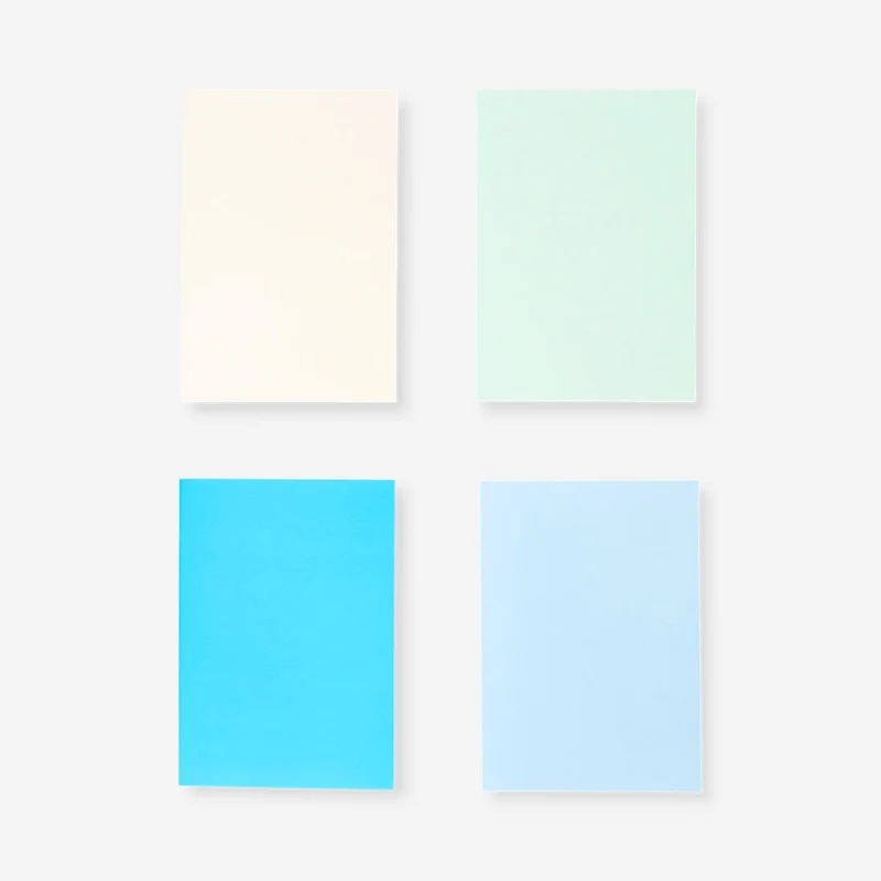 A5 solid colour notebooks - 4 pcs