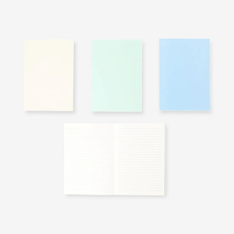 A5 solid colour notebooks - 4 pcs