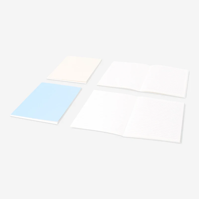 A5 solid colour notebooks - 4 pcs