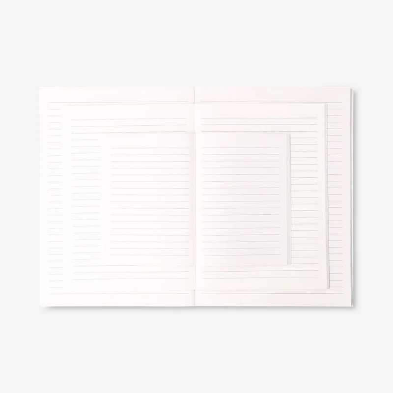 Floral and gradient notebooks set - 3 pcs