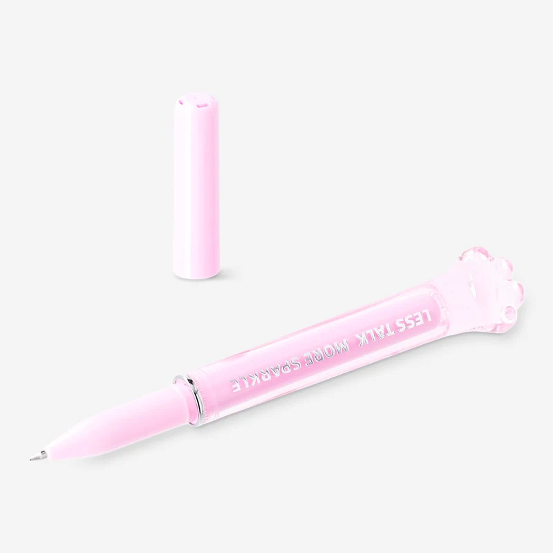 Ballpoint pen - Pink with cat paw