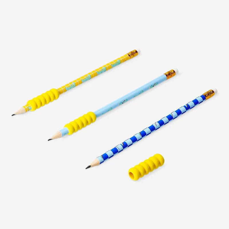 HB grip pencils with dinosaur print - 3 pcs