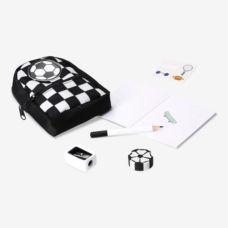 Stationery kit - Mini backpack soccer themed