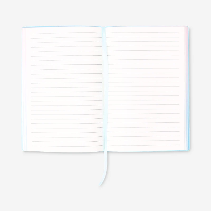 A5 notebook with rainbow edge