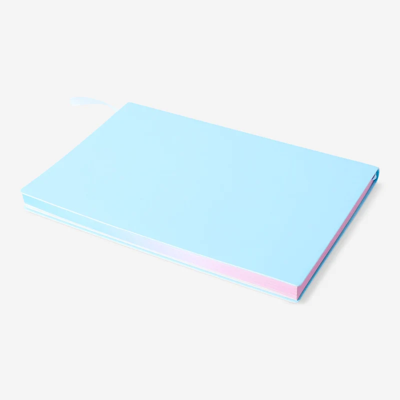 A5 notebook with rainbow edge