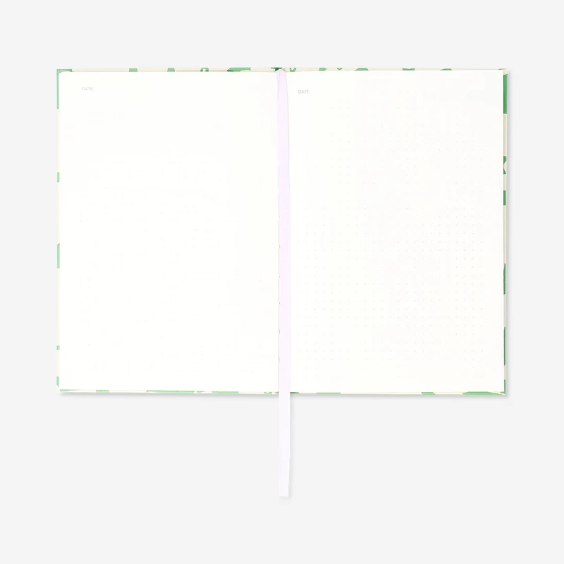 A5 green floral bullet planner