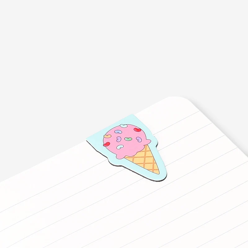 Magnetic bookmarks with food icons - 4 pcs