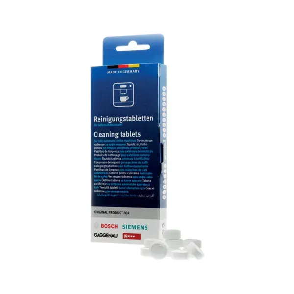 Pastiglie detergenti per macchina da caffè automatica Bosch codici 00312295 e altri