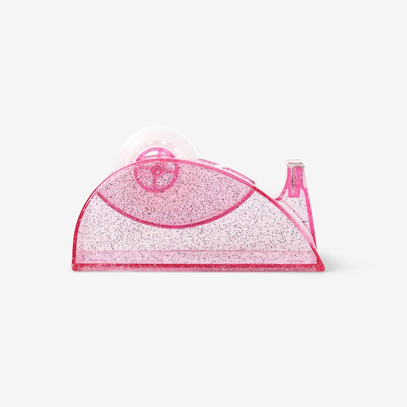 Pink glitter tape dispenser