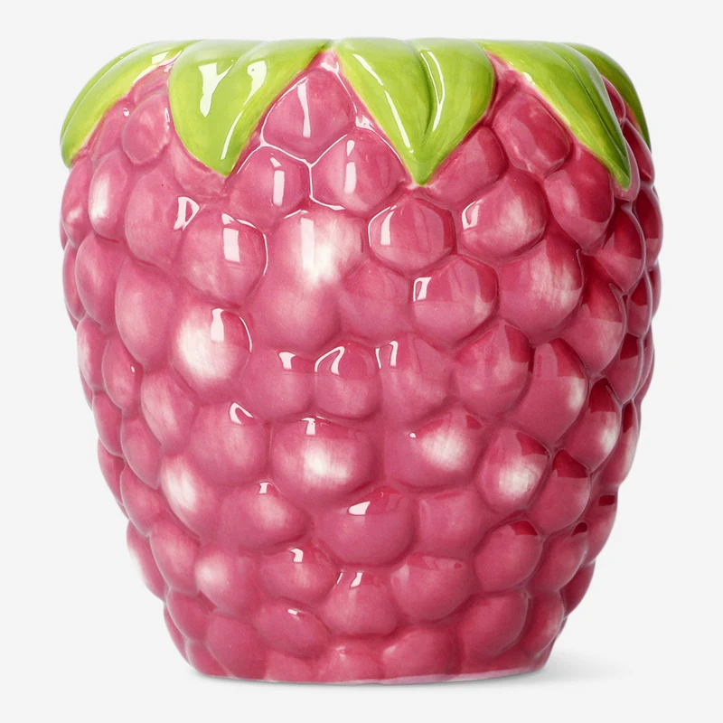 Pink raspberry vase - 14 cm