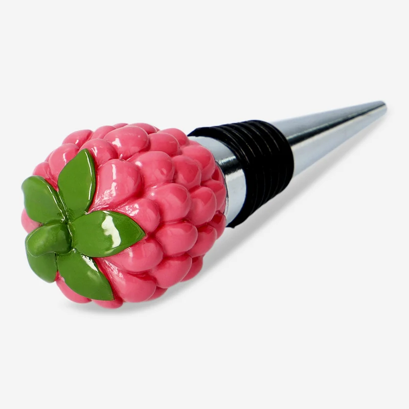 Raspberry wine stopper