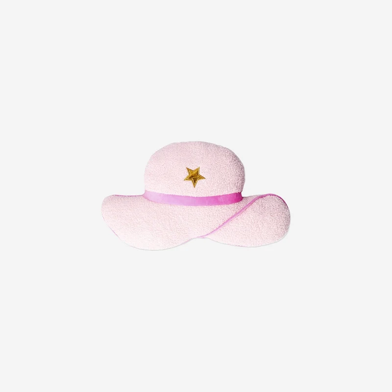 Pink cowboy hat cushion
