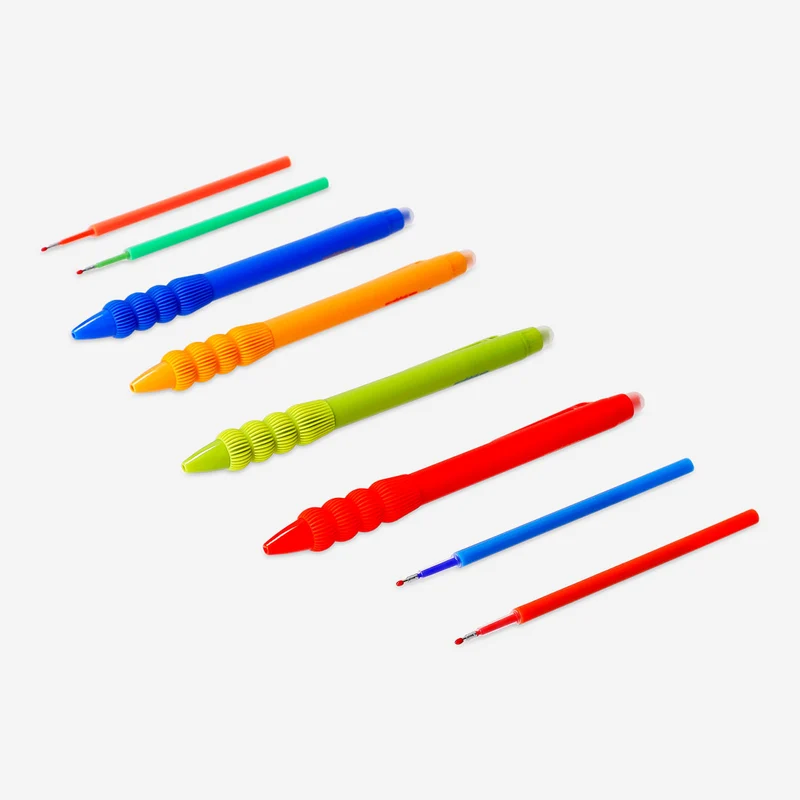 Erasable gel pens with refills - 4 pcs