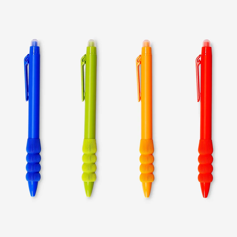 Erasable gel pens with refills - 4 pcs