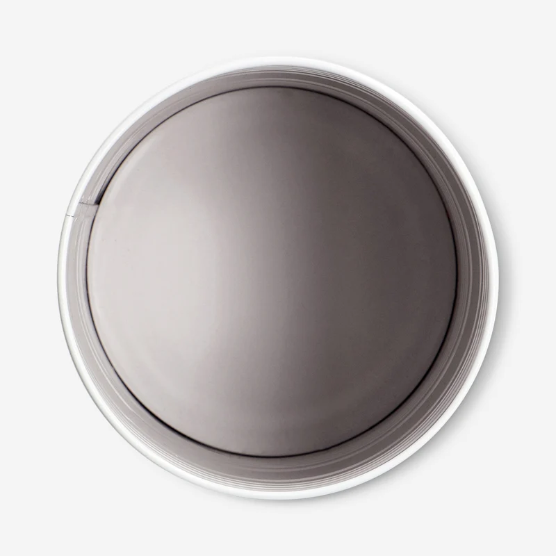 Metal storage tin with berry print - 17 cm