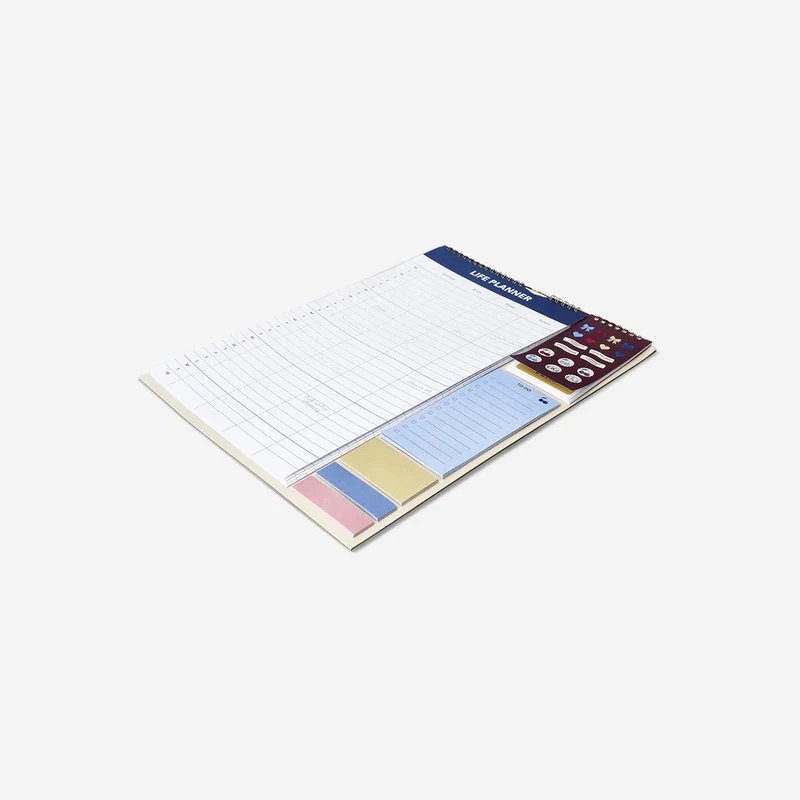 Family planner with stickers