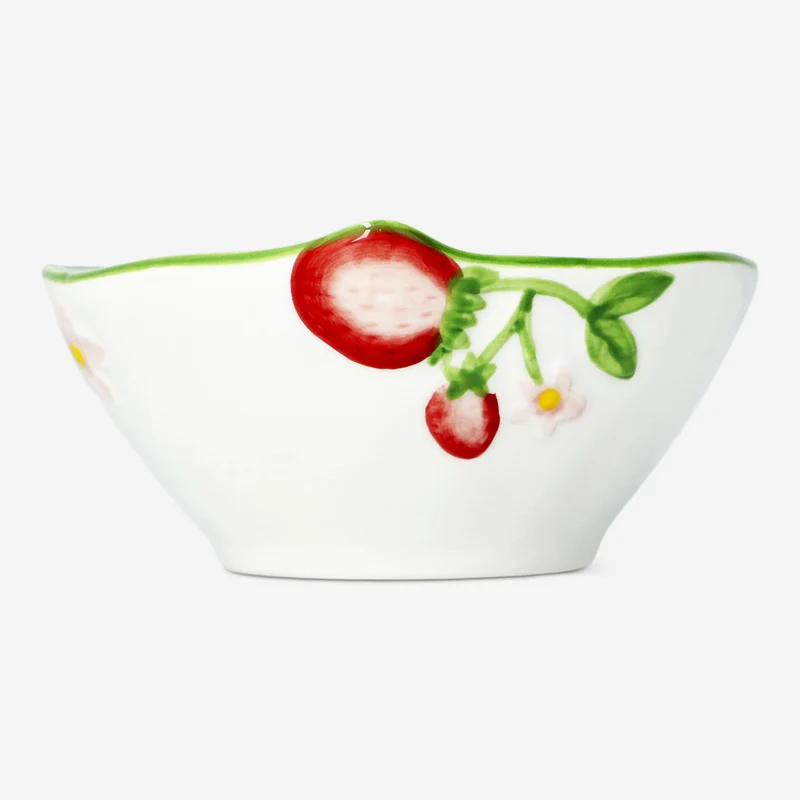 Bowl with embossed strawberries - 12 cm