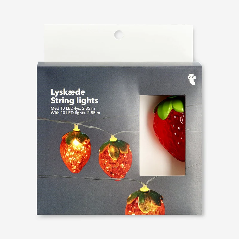 Outdoor string lights - Strawberries