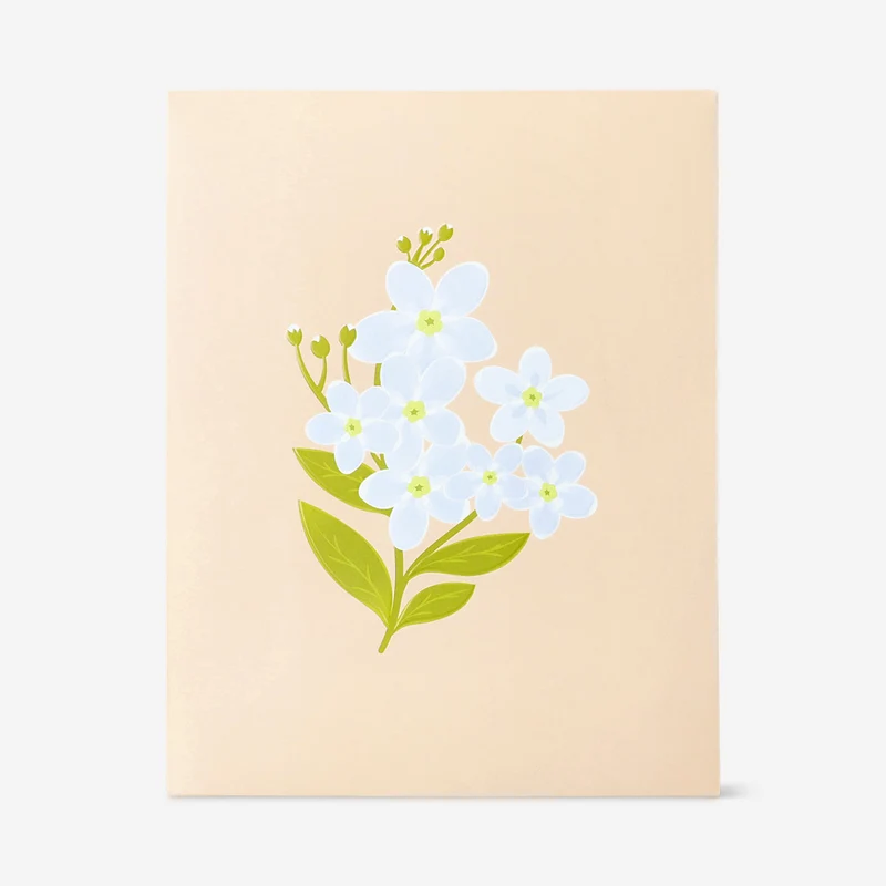 Gift bag with flower