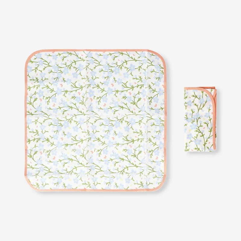 Fabric napkins with floral print - 2 pcs