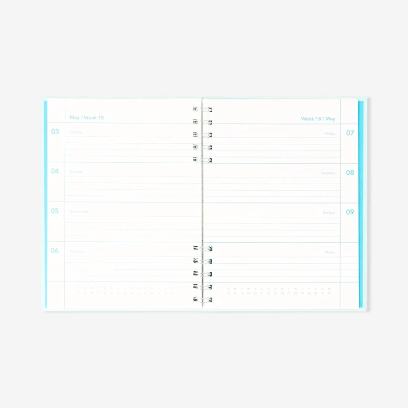 Blue study planner - English