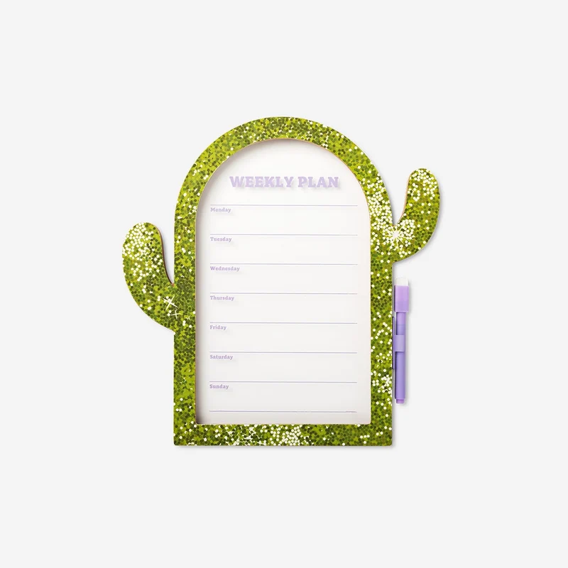 Cactus planner board with marker