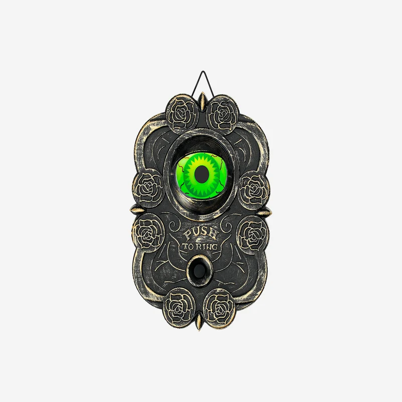 Gothic doorbell with light, sound and movement